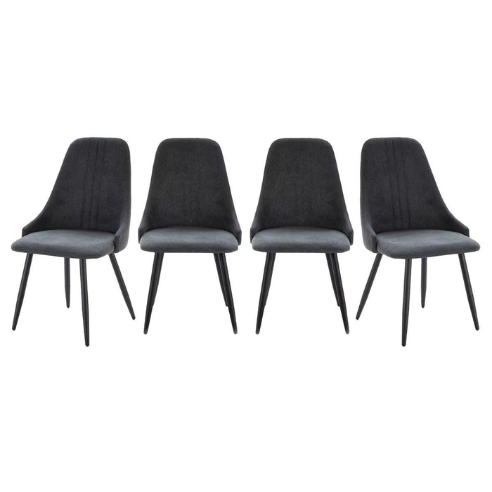 Calicosy - MANI Set van 4 stoelen in stof - H91 cm