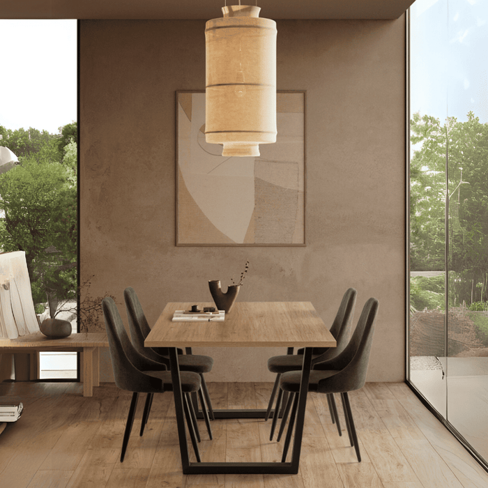 Calicosy - MANI Set van 4 stoelen in stof - H91 cm