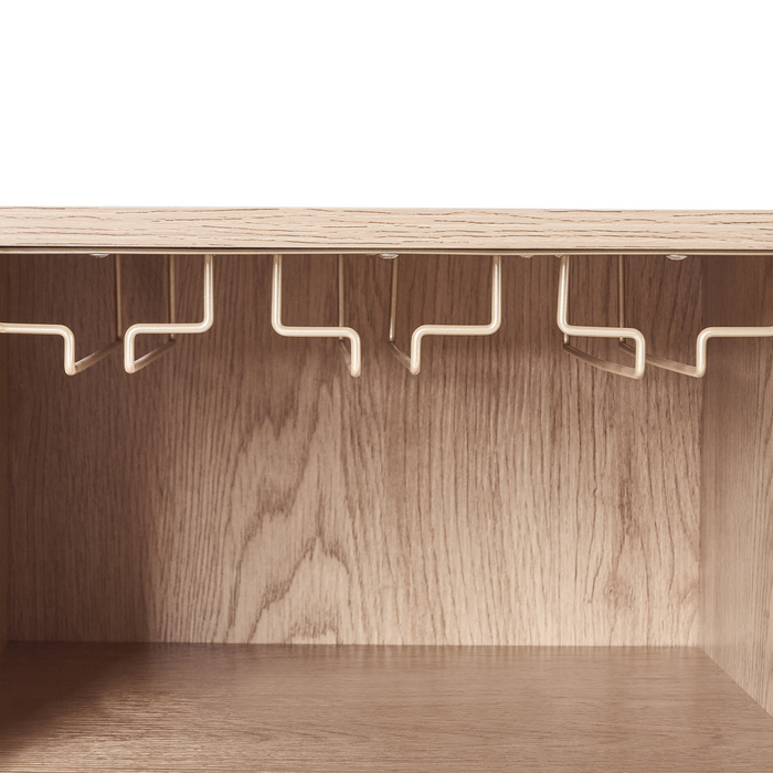 Beliani - COSTELLO - Wijnkast - Lichtbruin - Vezelplaat