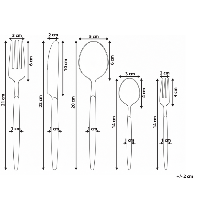 Beliani - GEMELLI - Bestekset 30-delig - Zilver - RVS