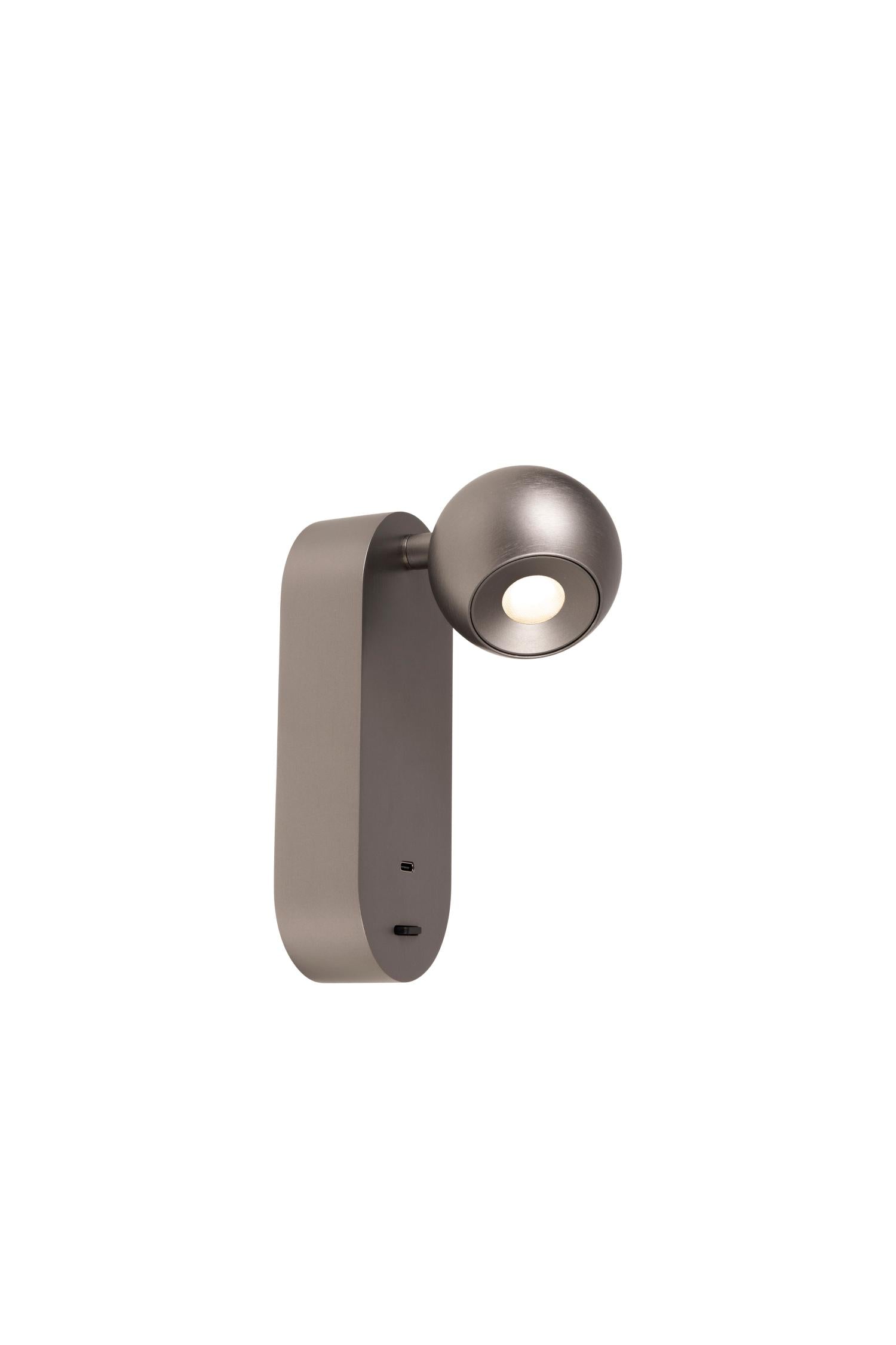 Lucide Premium MONTANA Wandlamp - Grijs ijzer