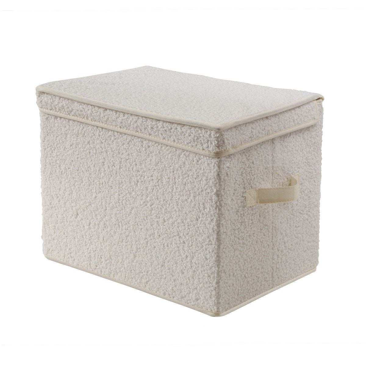 Calicosy - Hoge opbergdoos met deksel - H30 cm - Ongebleekt