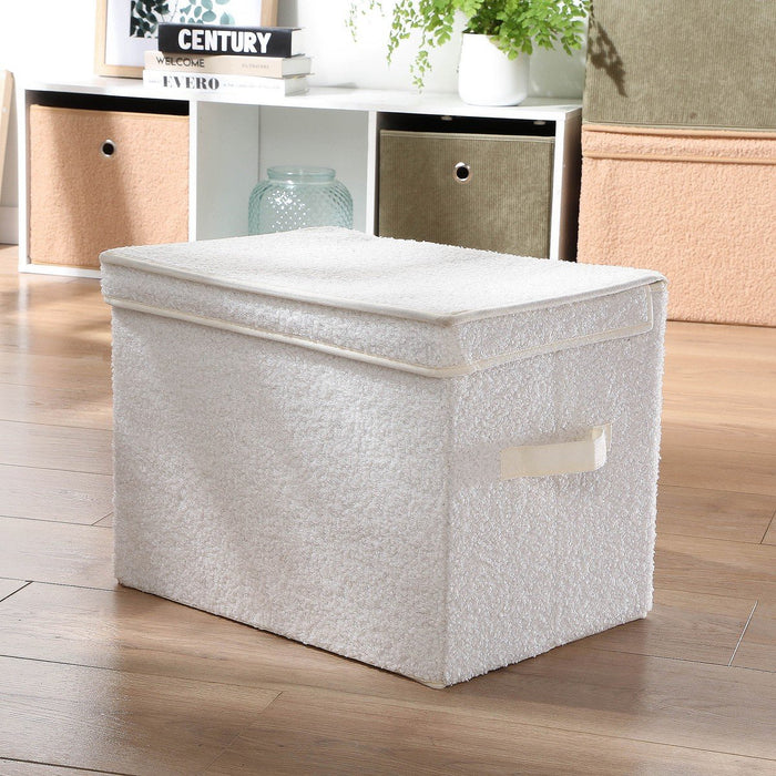 Calicosy - Hoge opbergdoos met deksel - H30 cm - Ongebleekt