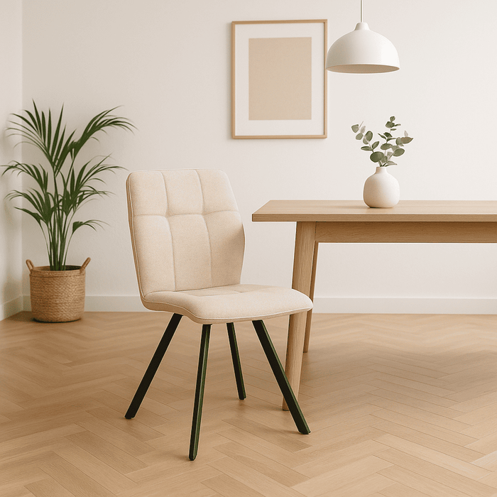 Calicosy - MERY Set van 4 stoelen in stof - H48 cm