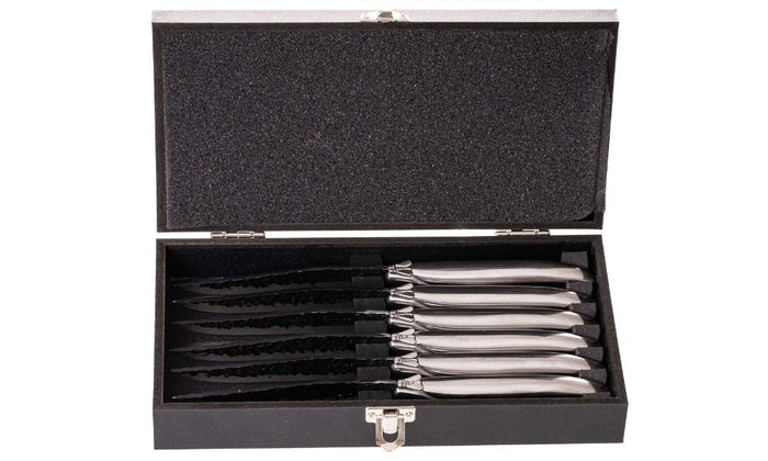 Blackwell Steakmessen Laguiole - Raw Black - RVS - 6 Stuks