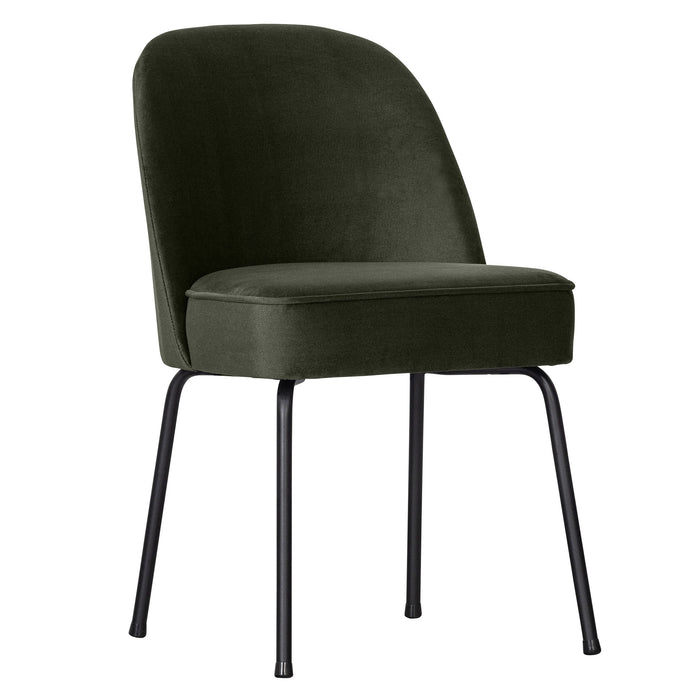 WOOOD Vogue Eetkamerstoel - Fluweel - Donkergroen
