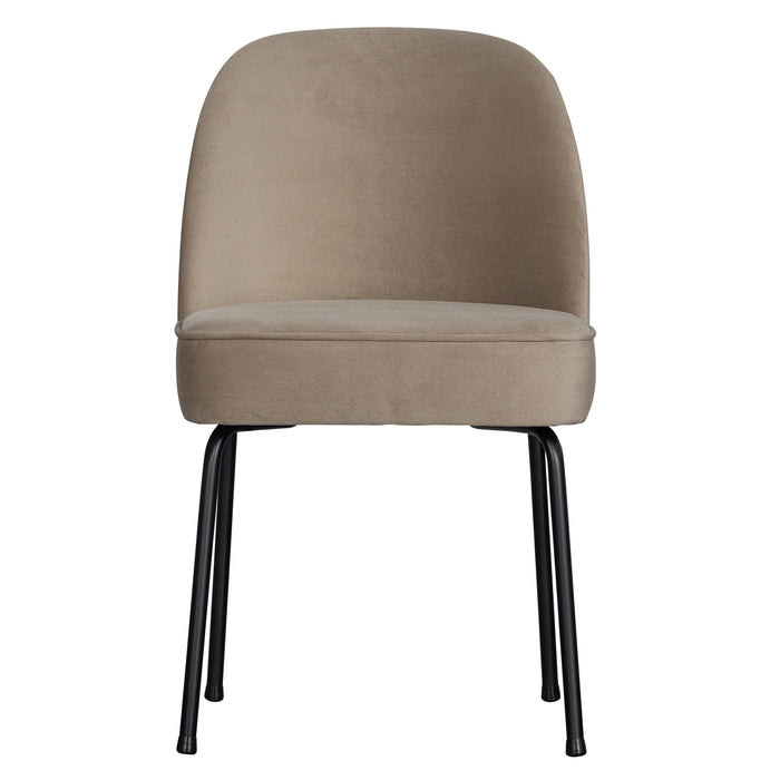 WOOOD Vogue Eetkamerstoel - Fluweel - Taupe
