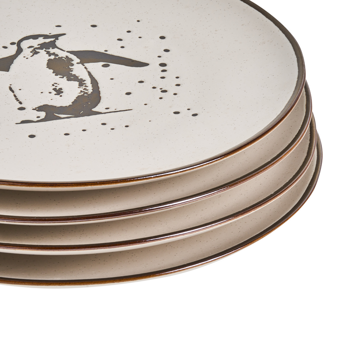 Beliani - CINNAMON - 16-delige serviesset - Gebroken wit - Steengoed