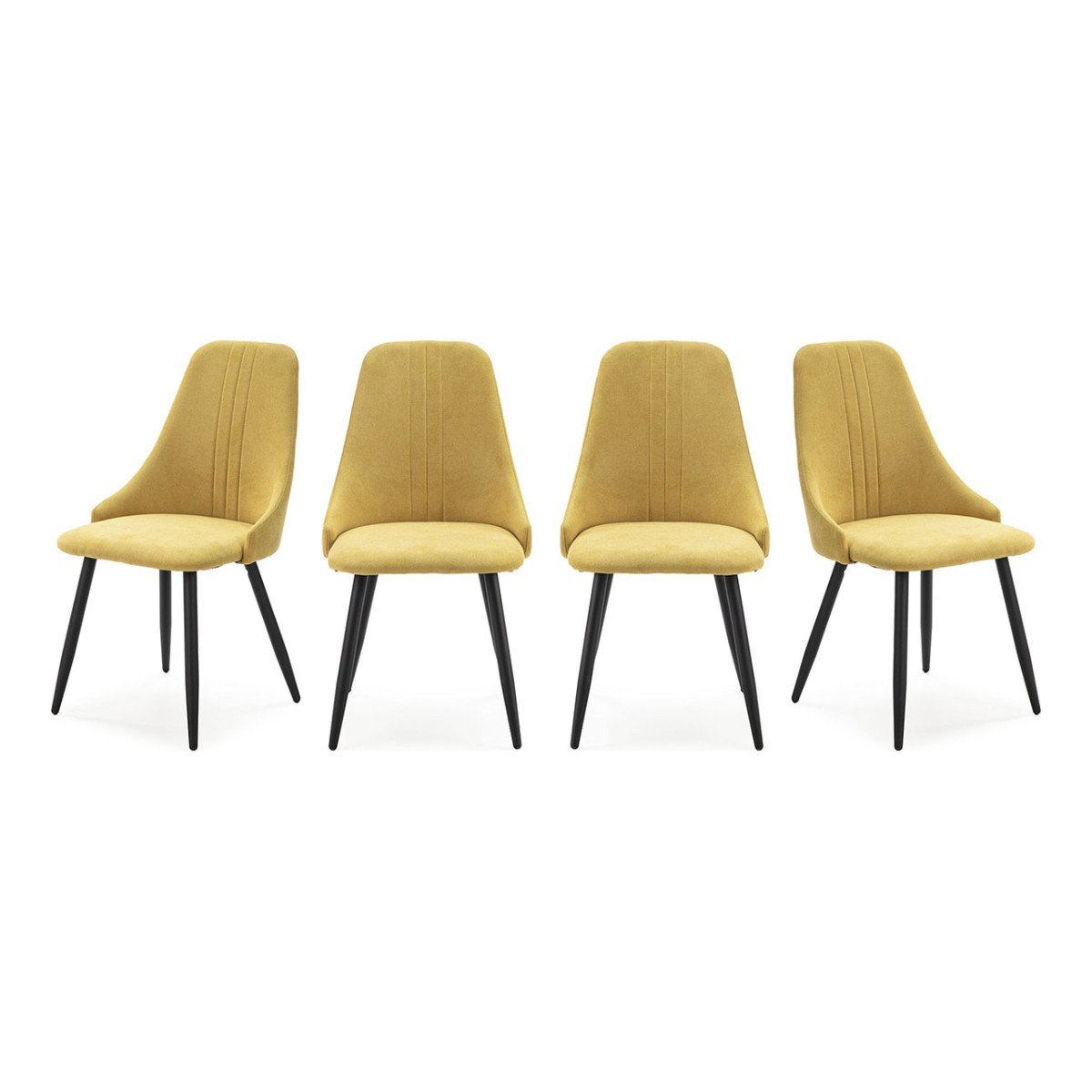 Calicosy - MANI Set van 4 stoelen in stof - H91 cm