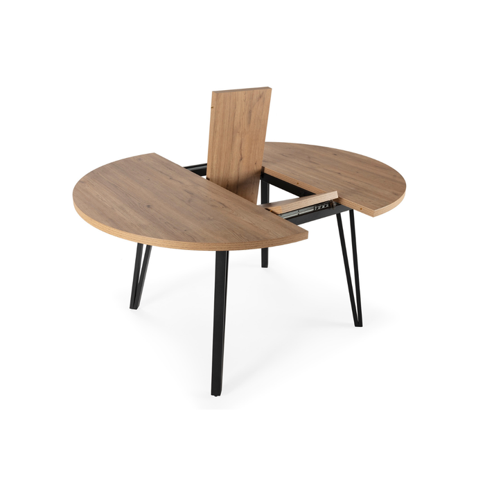 Calicosy - Uitschuifbare ronde tafel L120 cm - CLEO - Licht hout