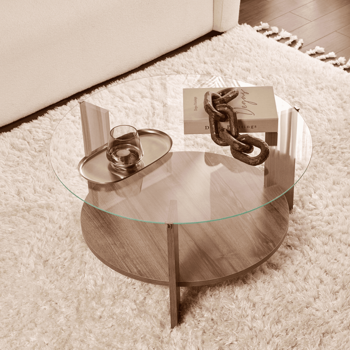 Calicosy - Salontafel met 2 bladen L75 cm - CLARA