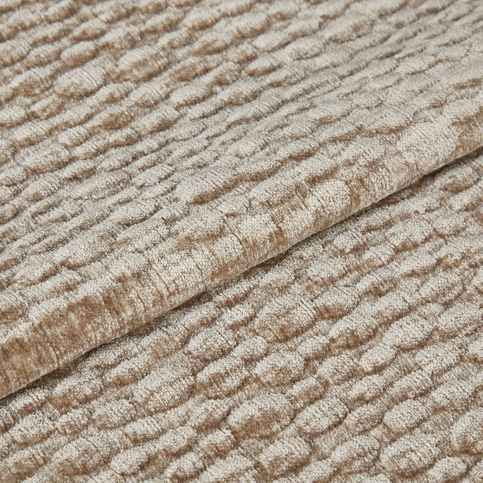 4-zits taupe fluwelen bank met structuur