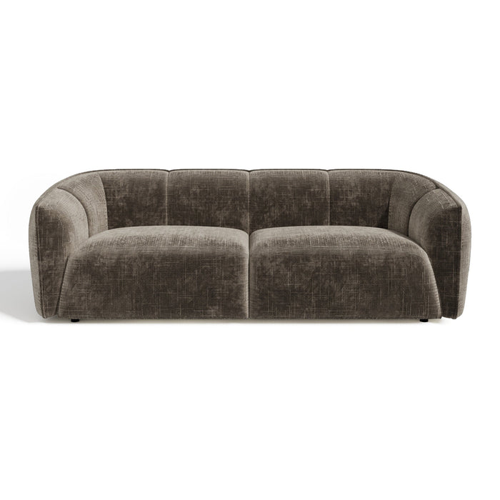 Expresso bruine 4-zits fluwelen bank