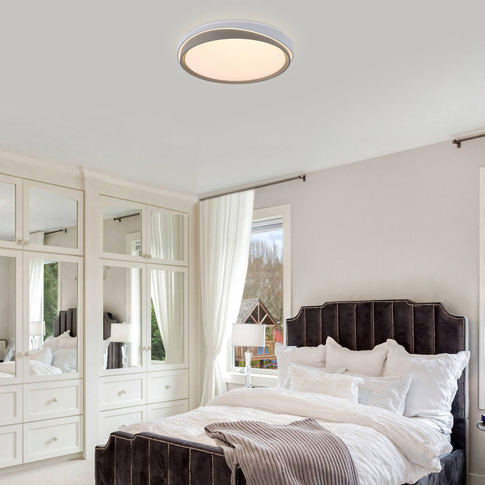 Searchlight Galactic Plafondlamp - Grijs / Wit