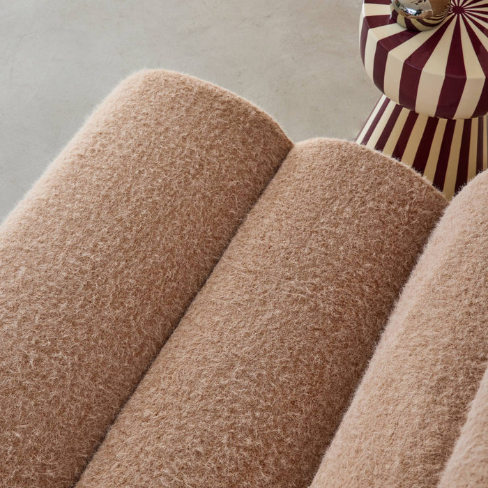 sweeek - Stoffen fauteuil effect alpaca 1 zitplaats