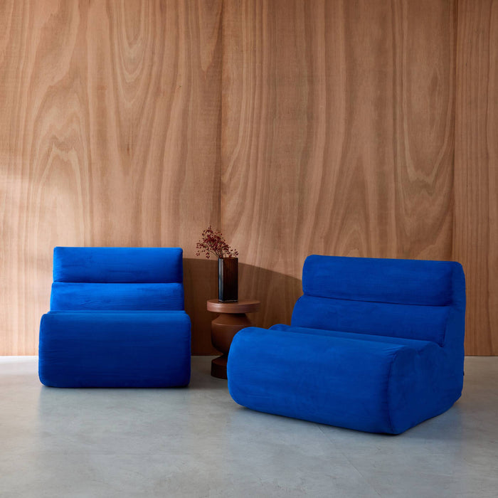 sweeek - Stoffen fauteuils 1 zitplaats (set van 2)