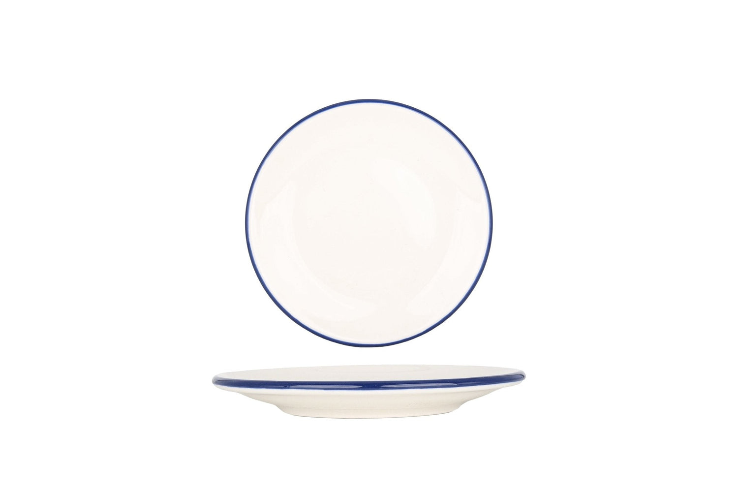 Bonna Gebaksbord - Linea Blue - Porselein - 17 cm - set van 6