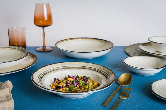 Bonna Dinerbord - Cortado - Porselein - 27 cm - set van 6