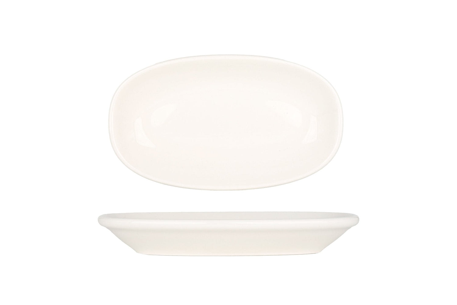 Bonna Serveerschaal - Gourmet - Porselein - 19x11 cm - set van 2