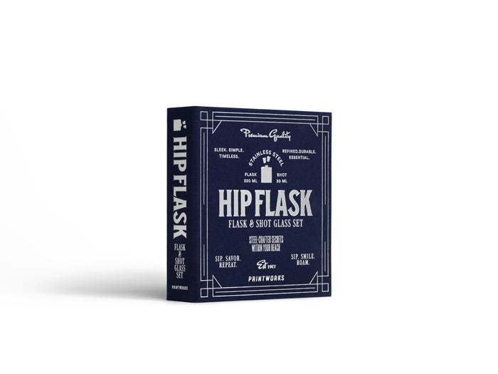 Printworks The Essentials - Hip Flask - Donkerblauw