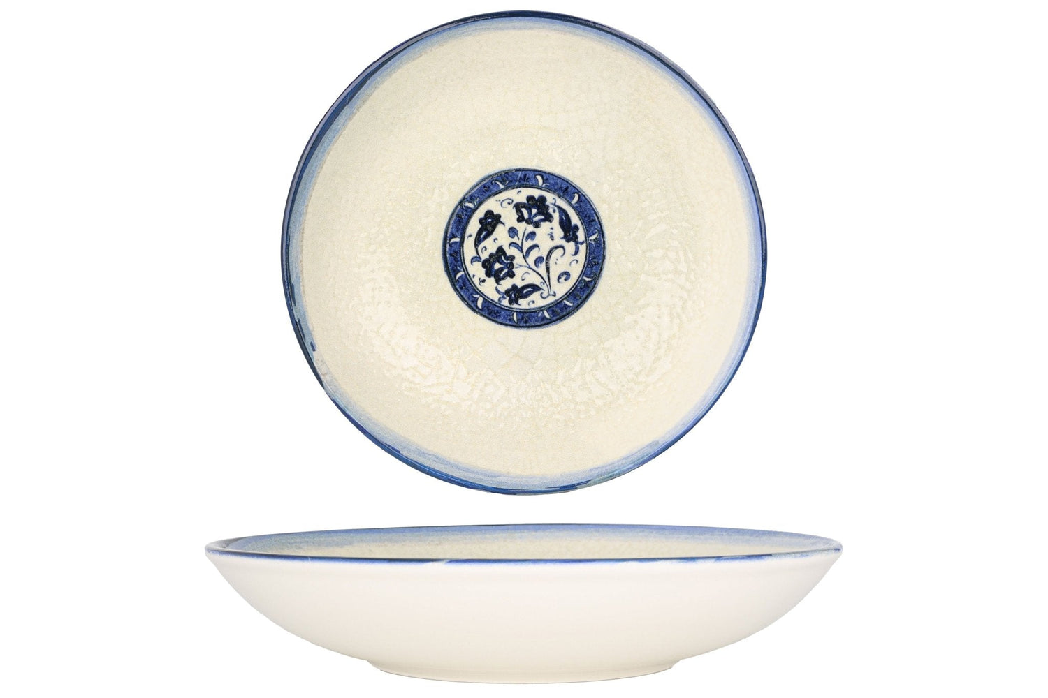 Bonna Diep bord - Esnaf - Porselein - 25 cm (1300cc) - set van 6