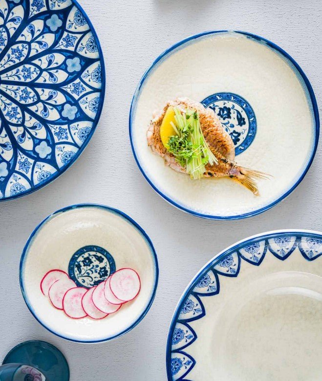 Bonna Serveerschaal - Esnaf - Porselein - 9 cm (50cc) - set van 4