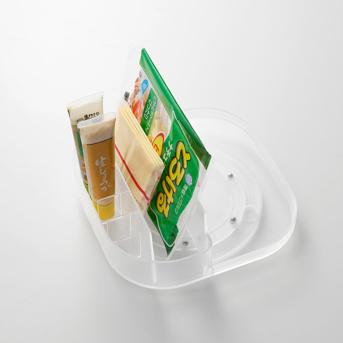 Yamazaki Tower Opbergbakje draaibaar met compartimenten smal - Wit