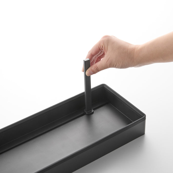 Yamazaki Tower Deksel & pannenhouder verstelbaar - Zwart