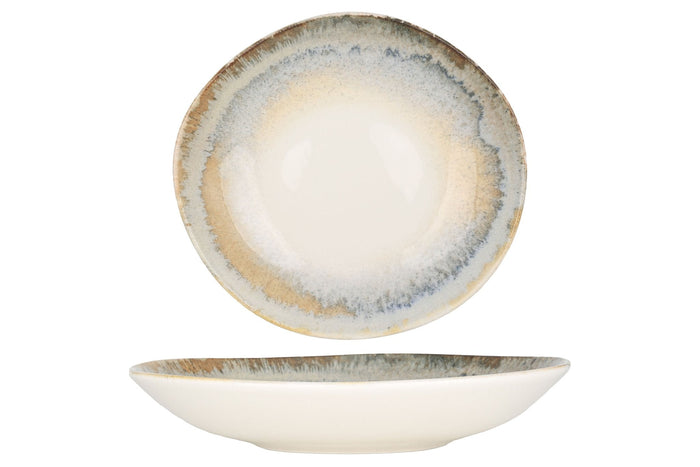 Bonna Diep bord - Knidos - Porselein - 26 cm (1000cc) - set van 6