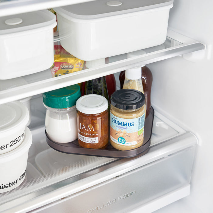 Yamazaki Tower Opbergbakje draaibaar smal - Zwart