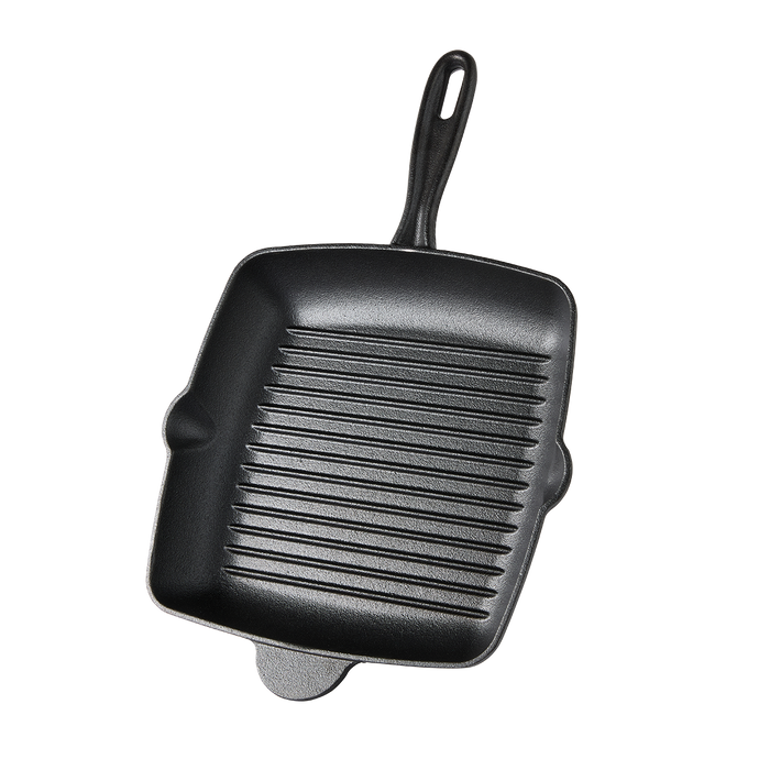 Byron gietijzeren grillpan vierkant 28 CM