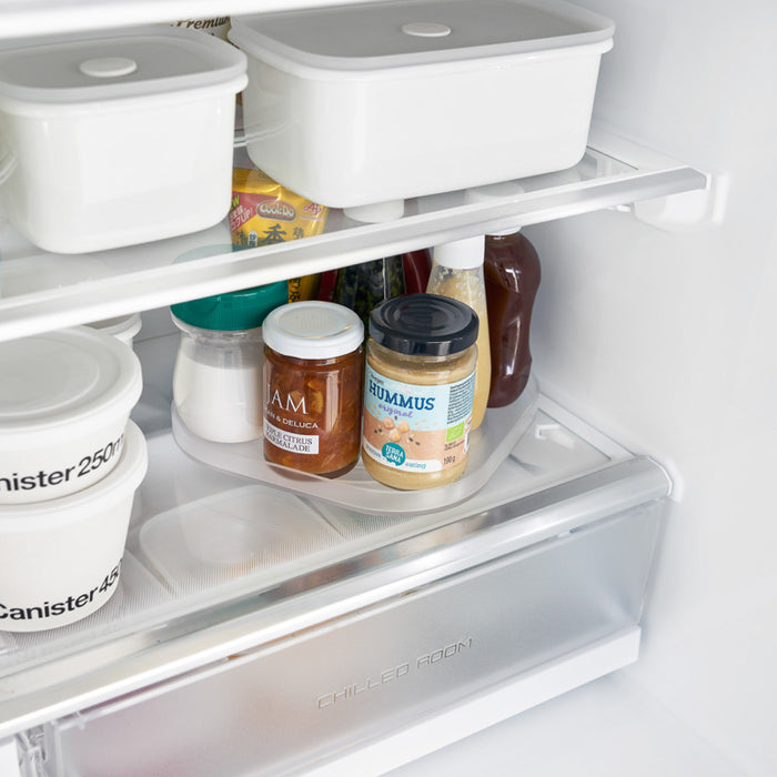 Yamazaki Tower Opbergbakje draaibaar smal - Wit