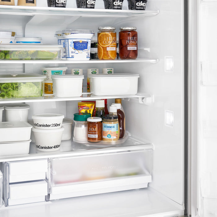 Yamazaki Tower Opbergbakje draaibaar smal - Wit