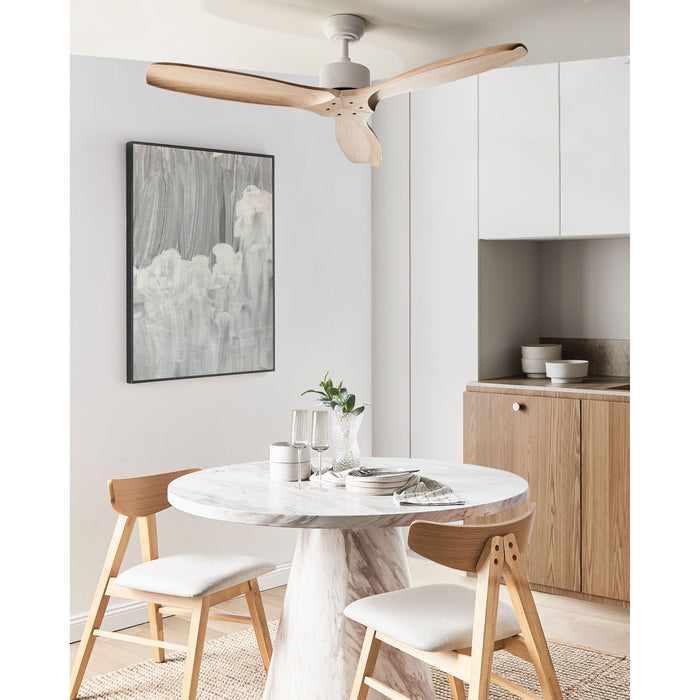 Beliani - ARANI - Plafondventilator - Lichtbruin - Hout