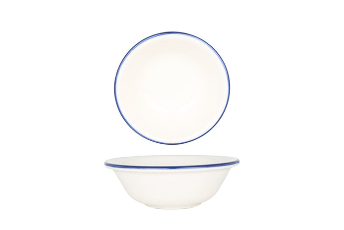 Bonna Kommetje - Linea Blue - Porselein - 16 cm (400cc) - set van 6