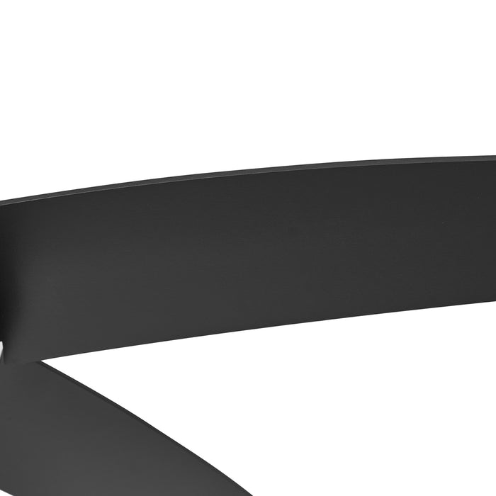 QAZQA Plafondventilator zwart 132cm incl. LED met afstandbediening -