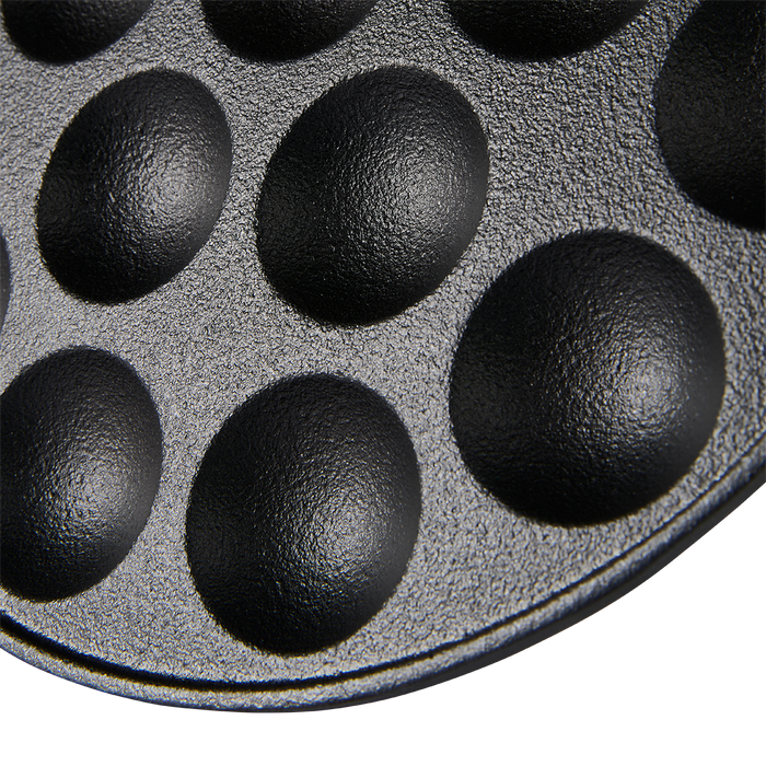 Byron gietijzeren poffertjespan - complete set