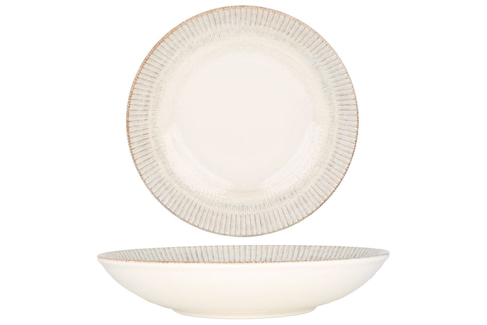 Bonna Diep bord - Galata - Porselein - 25 cm (1300cc) - set van 6