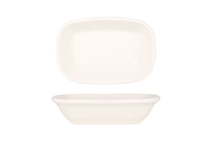 Bonna Diep bord - Gourmet - Porselein - 20x14 cm - set van 2