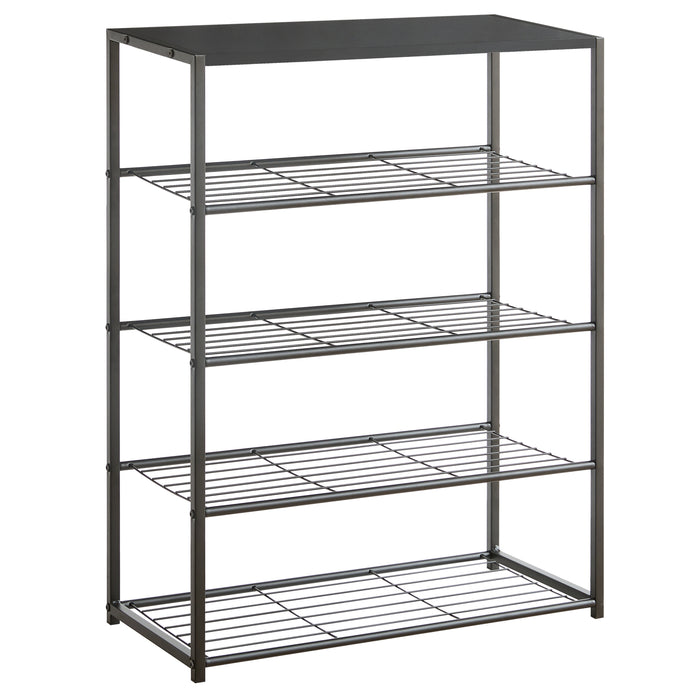 Acaza Schoenenrek - 12 à 15 Paar Schoenen - Houten Plank - Zwart