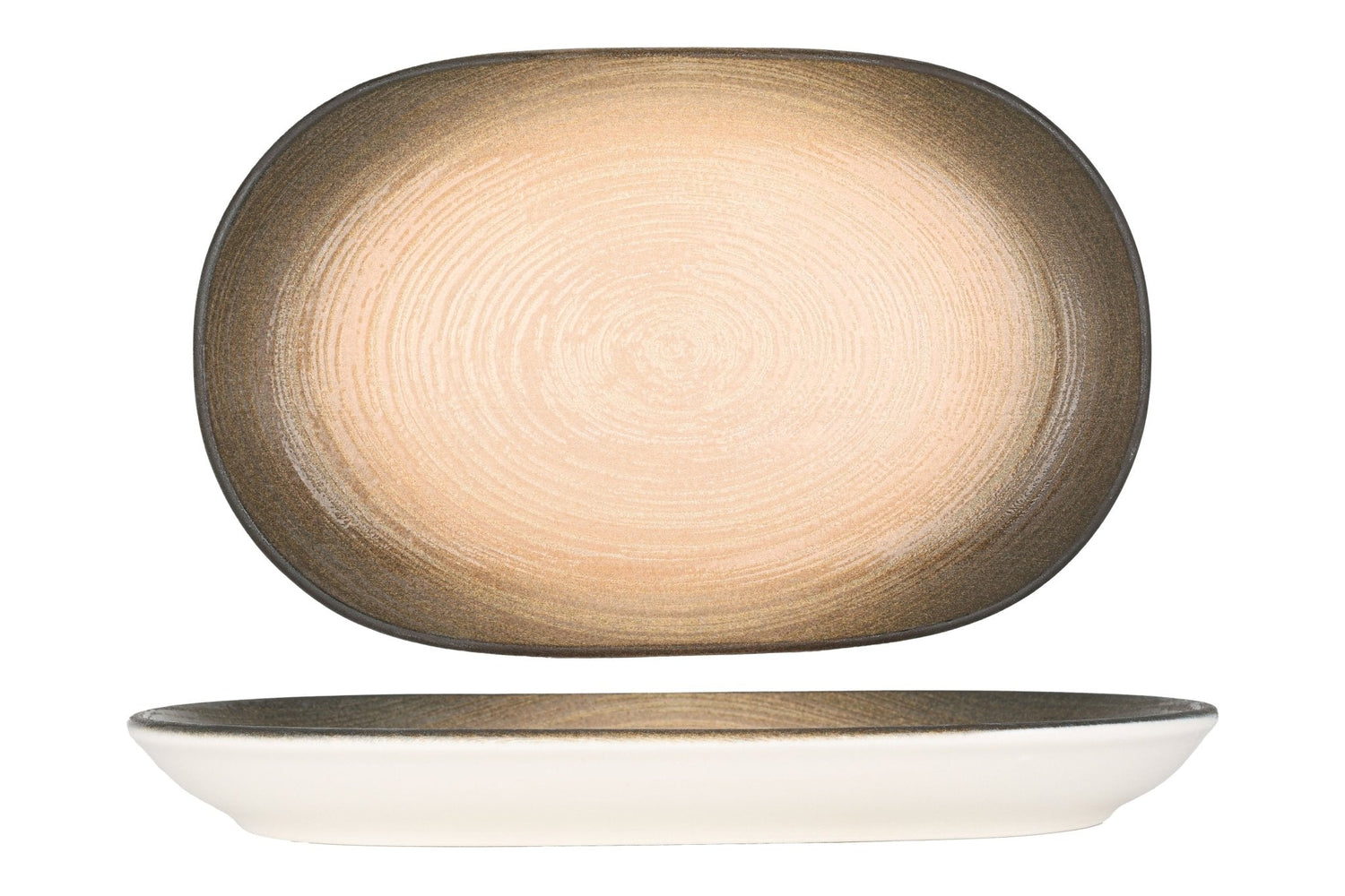 ID Fine Serveerschaal - Canyon - Porselein - 33 cm - set van 2