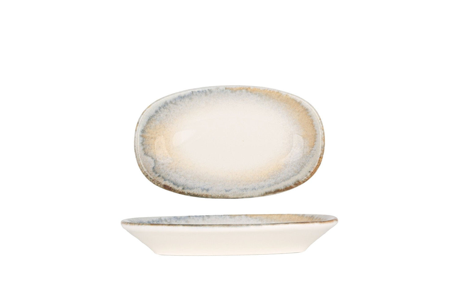 Bonna Serveerschaal - Knidos - Porselein - 15x8.5 cm - set van 4