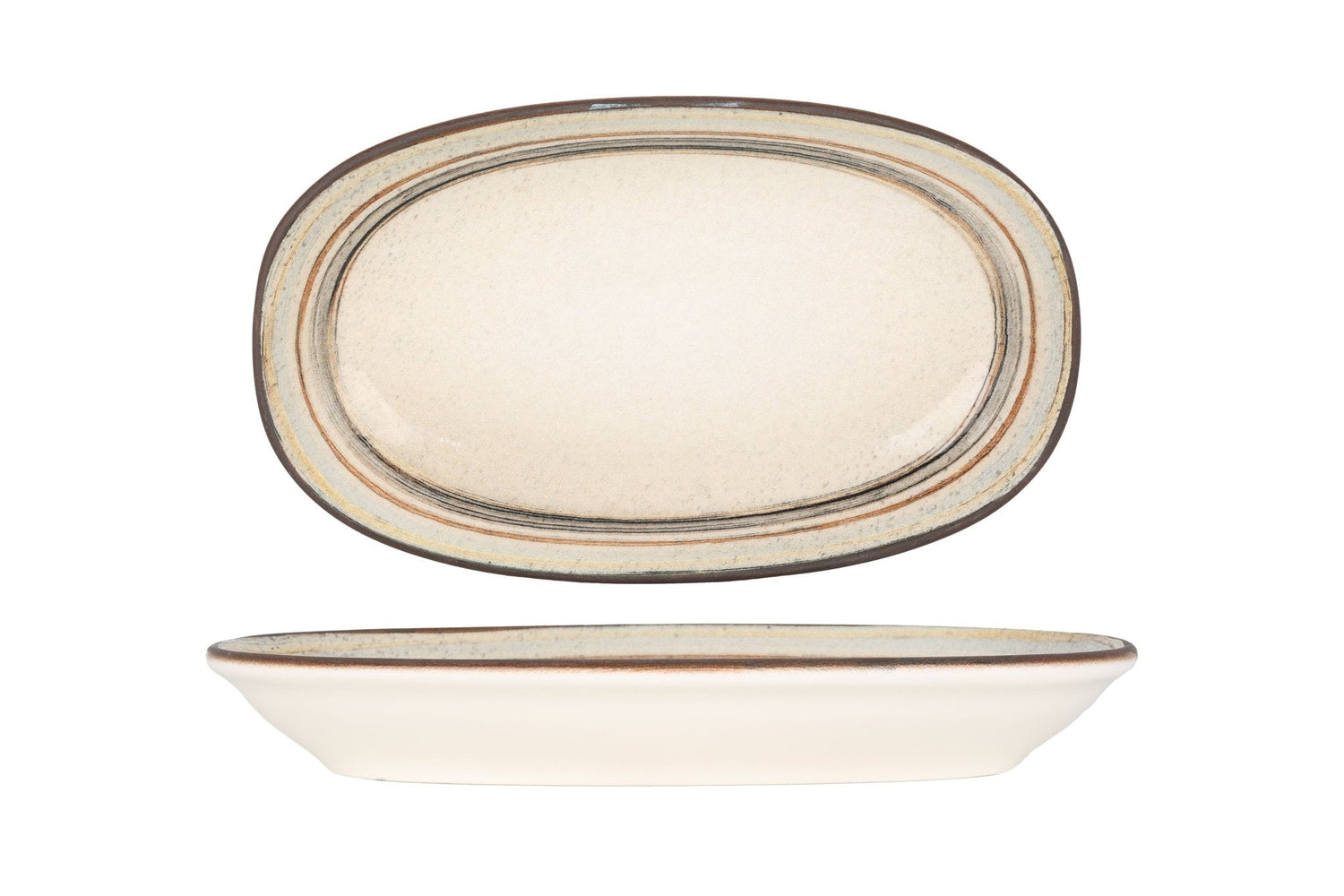 Bonna Serveerschaal - Cortado - Porselein - 29x17 cm - set van 2