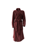 LINNICK Flanel Fleece Badjas Uni - bordeaux