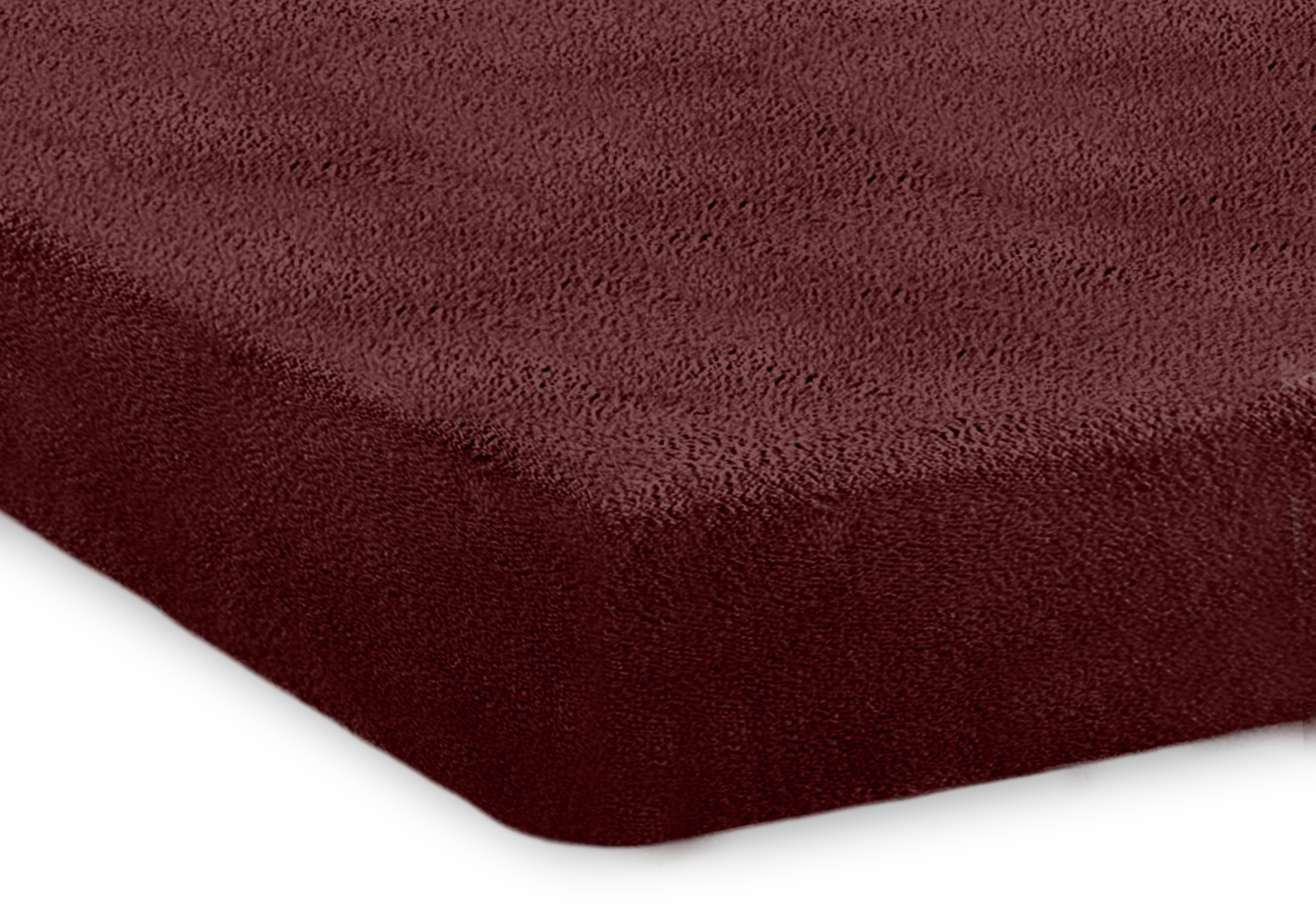 Eleganzzz Hoeslaken Teddy Pluche 35cm Hoekhoogte - bordeaux
