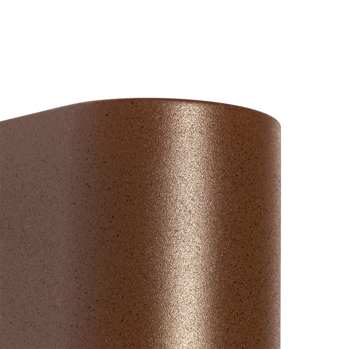 QAZQA Moderne buiten wandlamp roestbruin kunststof ovaal - Baleno