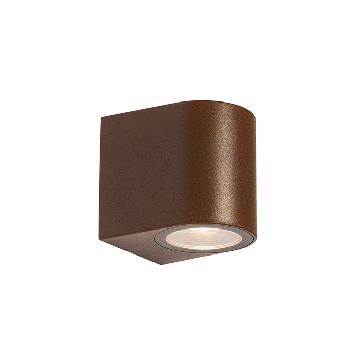 QAZQA Moderne buiten wandlamp roestbruin kunststof ovaal - Baleno