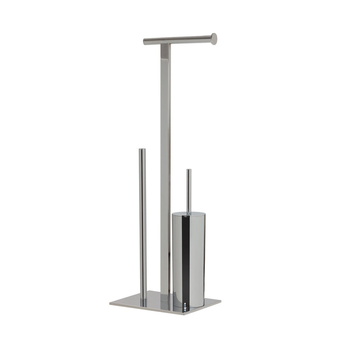Sealskin Square Toiletbutler - Toiletrolhouder - Toiletborstel met Houder - Reserverolhouder - Vrijstaand - Chroom