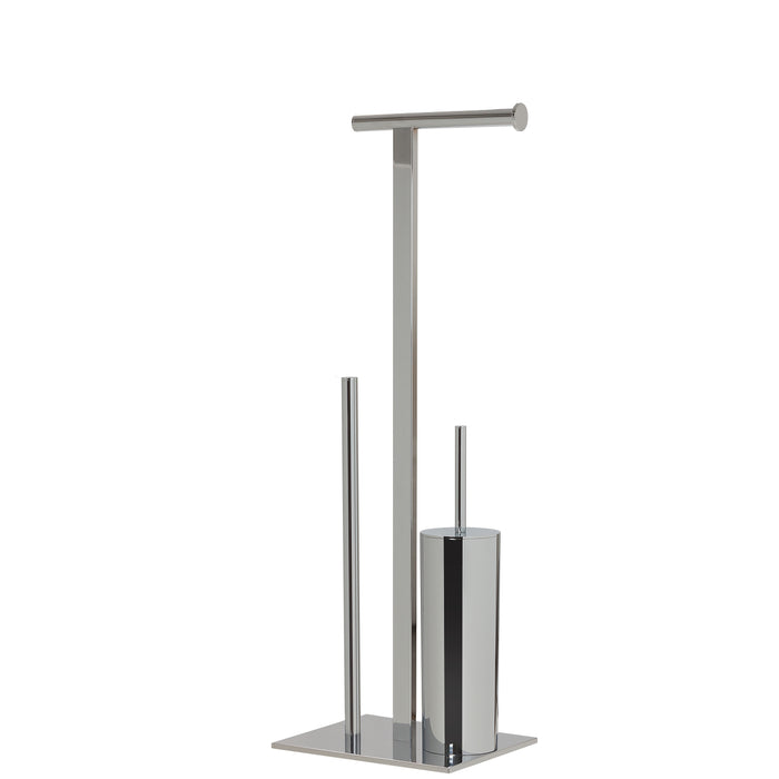 Sealskin Square Toiletbutler - Toiletrolhouder - Toiletborstel met Houder - Reserverolhouder - Vrijstaand - Chroom