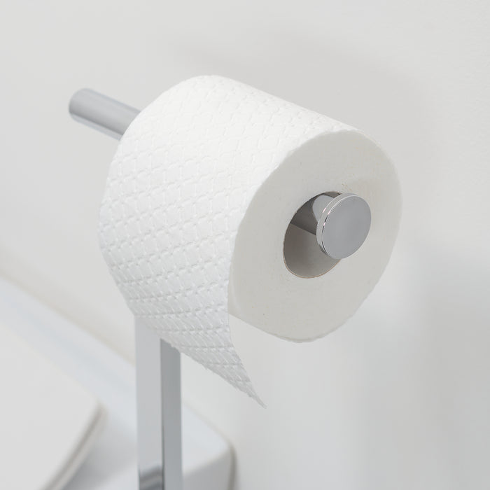 Sealskin Square Toiletbutler - Toiletrolhouder - Toiletborstel met Houder - Reserverolhouder - Vrijstaand - Chroom